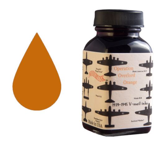 Noodler's Ink Refills V-mail Operation Overlord Orange Bottled Ink