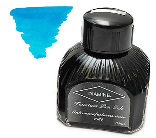 Diamine Refills Turquiose Bottled Ink 80mL