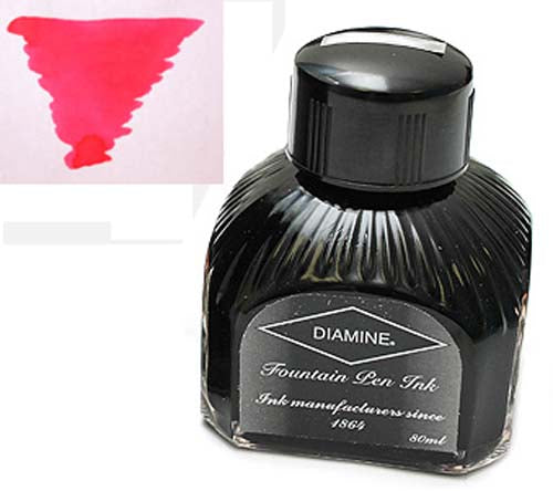 Diamine Refills Cerise Bottled Ink 80mL