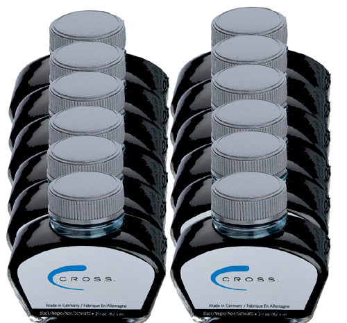 Cross Refills 12 Pack Black Bottled Ink