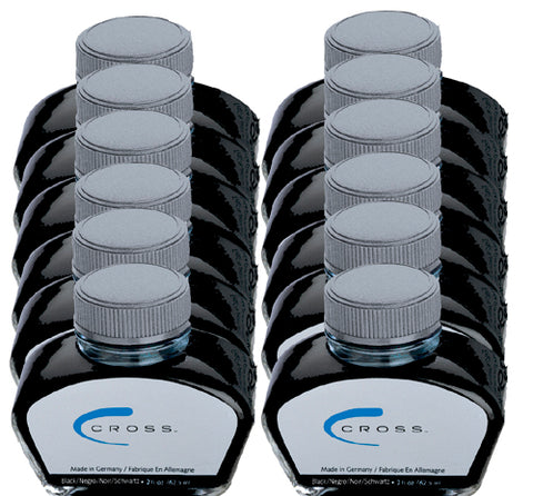 Cross Refills 12 Pack Black  Bottled Ink