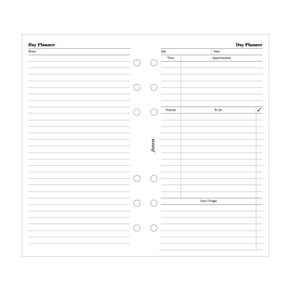 Filofax - Undated Day Planner - Personal Size