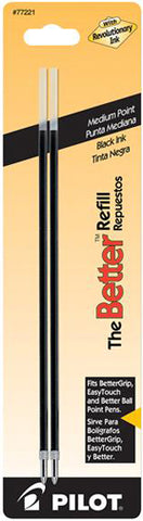 Pilot Refills Black - 2 Pack Medium Point Ballpoint Pen