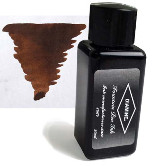 Diamine Refills Chocolate Brown 30mL Bottled Ink