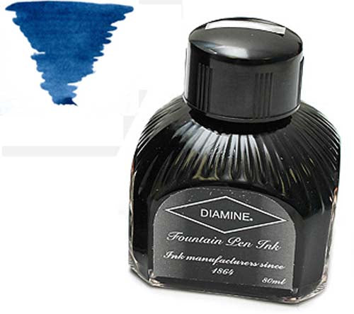 Diamine Refills Prussian Blue Bottled Ink 80mL