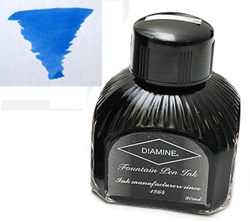 Diamine Refills Washable Blue Bottled Ink 80mL