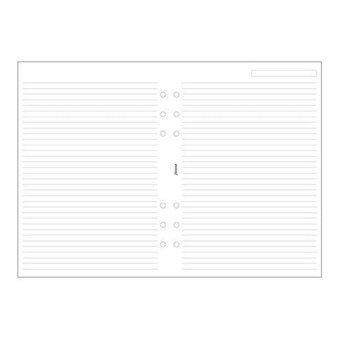 Filofax - Papers Ruled Notepaper - White - A5
