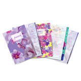 Filofax - Paper Refill - Floral Illustrated Diary Refill Pack - A5 - 5 Languages 2018