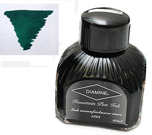 Diamine Refills Delamere Green Bottled Ink 80mL
