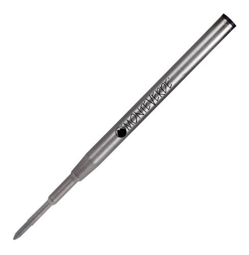 Monteverde Metal Tube Rollerball Pen Refills - Ceramic Black - Medium Point