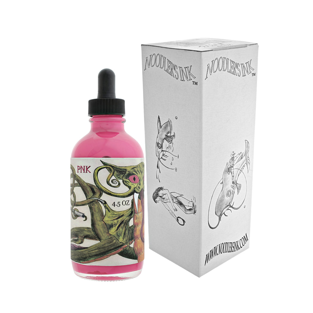 Noodler's Ink Refills Dragon Series - Pink 4.5 oz w/ Free Pen Bottled Ink