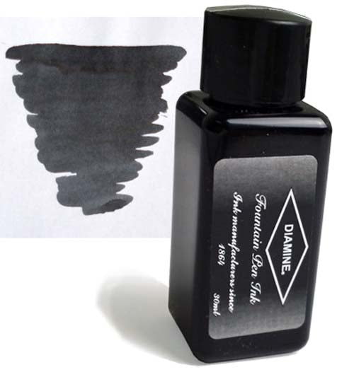 Diamine Refills Quartz Black 30mL Bottled Ink