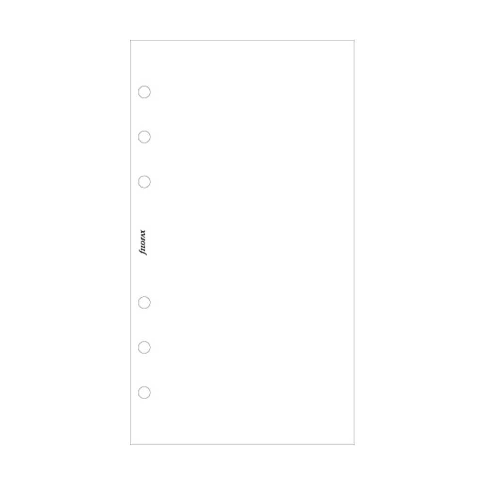 Filofax - Papers Plain Notepaper - White - Personal Size