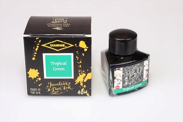 Diamine Refills Tropical Green Bottled Ink 40mL