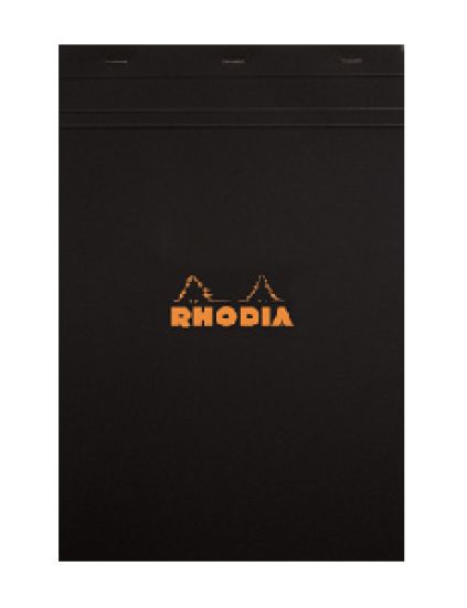 RHODIA RHODIAPAD GPH  BLK 80S 8 1-4 X 12 1-2