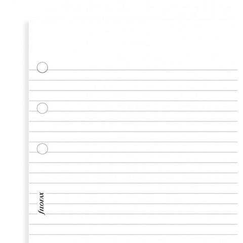 Filofax - Papers Ruled Notepaper - White - 100 Pack - Pocket Size