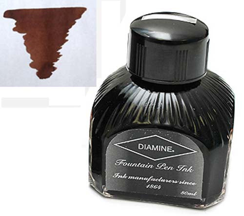 Diamine Refills Saddle Brown Bottled Ink 80mL