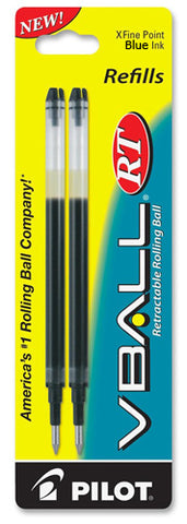 Pilot - Refills - Blue VBall - Rollerball Pen - Extra Fine Point