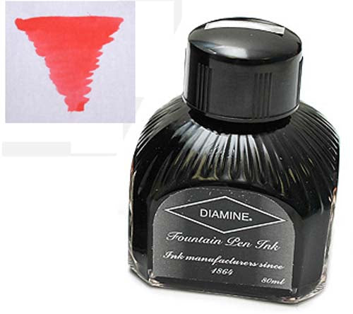 Diamine Refills Flamingo Pink Bottled Ink 80mL