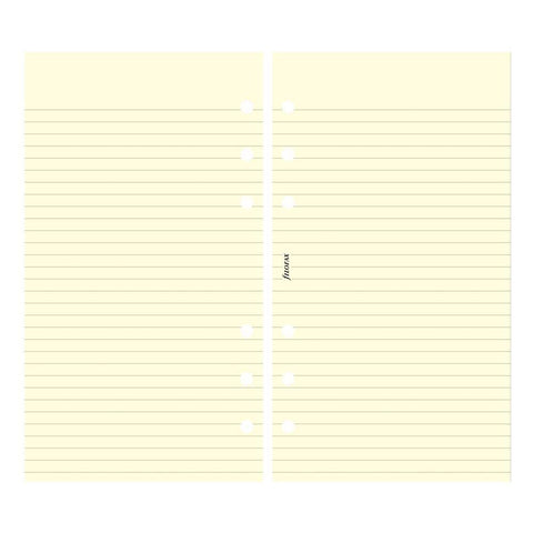 Filofax - Papers Ruled Notepaper - Cotton Cream - Personal Size