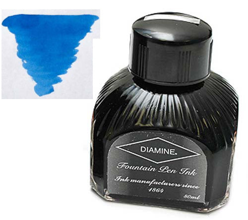 Diamine Refills Presidential Blue Bottled Ink 80mL