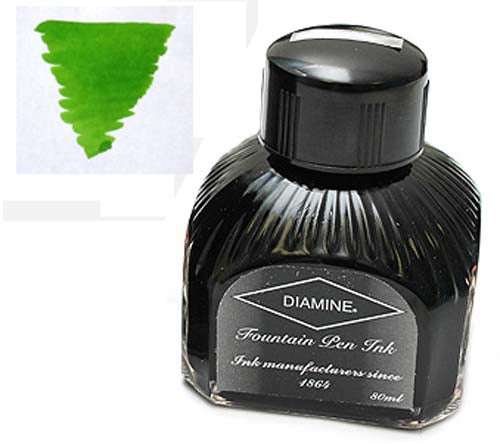 Diamine Refills Kelly Green Bottled Ink 80mL