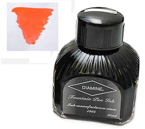 Diamine Refills Coral Bottled Ink 80mL
