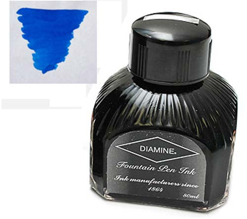Diamine Refills Florida Blue Bottled Ink 80mL