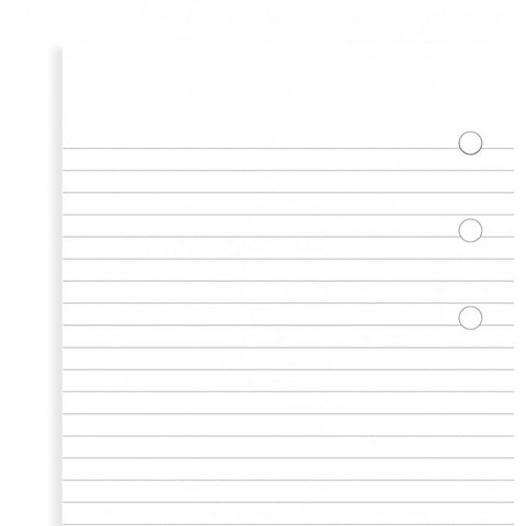 Filofax - Papers Ruled - White - Notepad - Personal Size