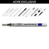 Acme Refills Blue Easy Flow 9000 Ballpoint Pen Refill with Adapter