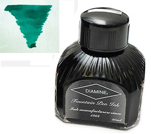 Diamine Refills Dark Green Bottled Ink 80mL