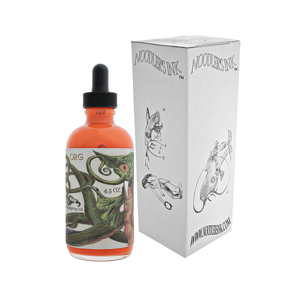 Noodler's Ink Refills Dragon Series - Orange 4.5 oz w/ Free Pen Bottled Ink