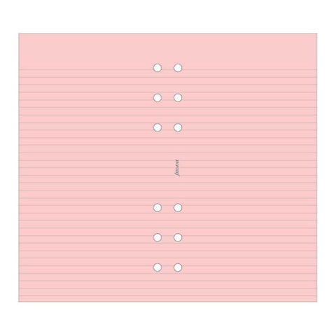 Filofax - Papers Ruled Notepaper - Pink - Personal Size