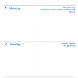 Filofax Week to View English 2018 Personal/Compact Size Calendar Refill