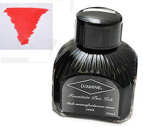 Diamine Refills Passion Red Bottled Ink 80mL