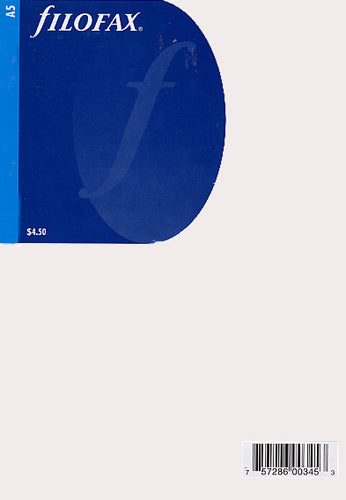 Filofax Papers Plain Notepaper, White A5