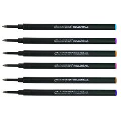 Monteverde Refills Ceramic 6 Pack Assorted Medium Point Rollerball Pen