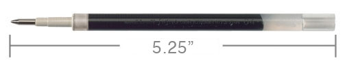 Uni-Ball Impact Refill Black 1.0mm Bold Pt 2-Pack