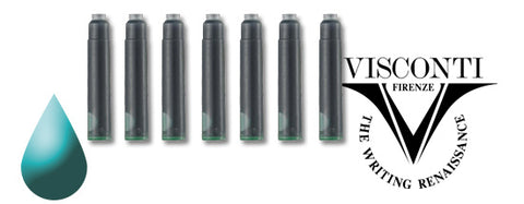 Visconti Refills Fountain Ink Cartridges - Turquoise