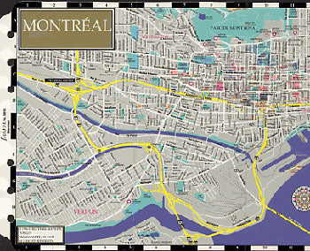 Filofax Papers Montreal Map  Personal Size