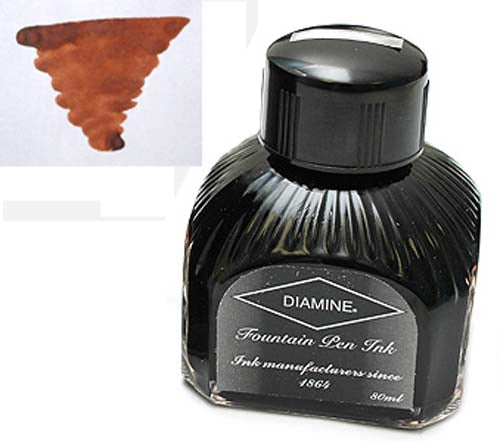 Diamine Refills Dark Brown Bottled Ink 80mL
