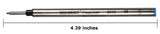 Schmidt 6040 FineLiner Fiber Tip Metal Rollerball Refill by Monteverde - Black - Medium Point