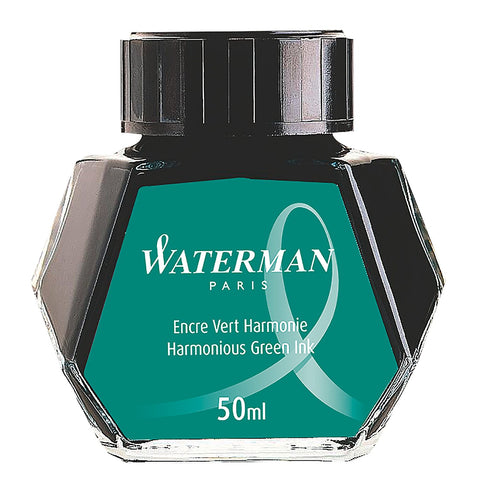 Waterman Fountain Pen Bottled Ink - Harmonious Green