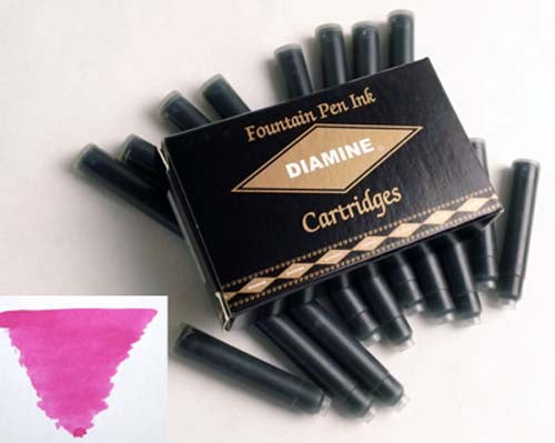 Diamine Refills Claret Pack of 18 Fountain Pen Cartridge
