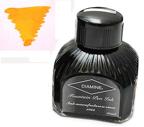 Diamine Refills Sunshine Yellow Bottled Ink 80mL