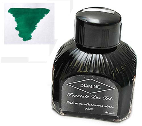 Diamine Refills Woodland Green Bottled Ink 80mL
