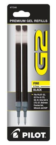 Pilot G2- Refills - Black - Fine Point - Gel Pen
