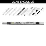 Acme Refills - Black Easy Flow 9000 Ballpoint Pen Refill with Adapter