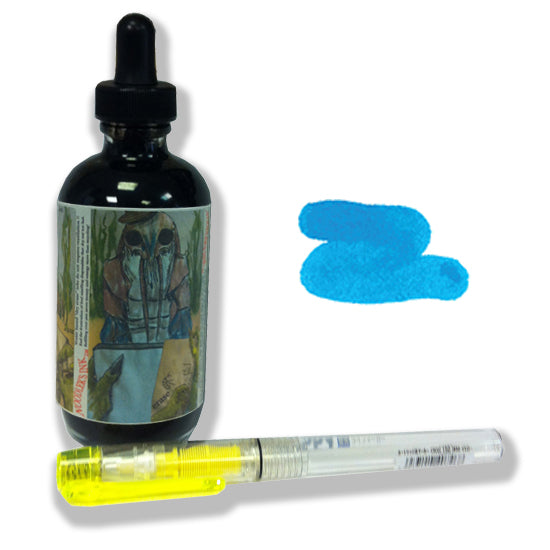 Noodler's Ink Refills Blue Erase 4.5oz w/ Free Marker Pen Bottled Ink