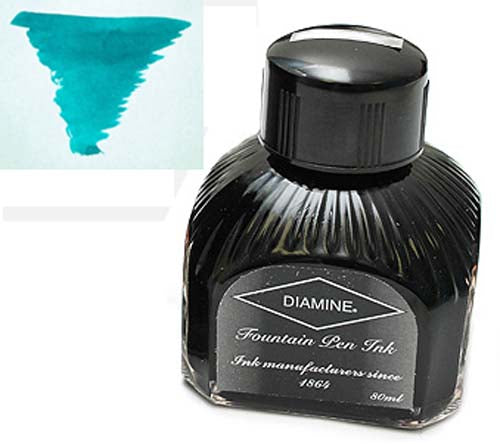 Diamine Refills Steel Blue Bottled Ink 80mL